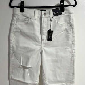 Express White Denim Jeans | 6R | NWT